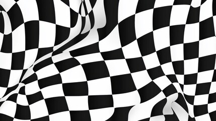 Seamless symmetrical moire effect in black and white, refined high-end optical illusion pattern, sophisticated contemporary refinement