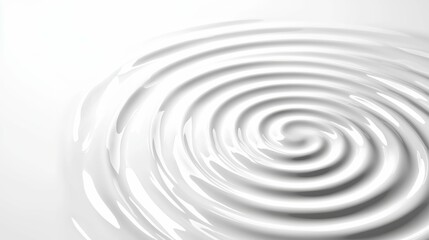 Circular ripple effect on white backdrop abstract visual art minimalist design clean aesthetic