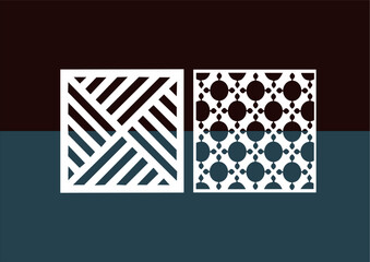  Kitchen and Hall Jali geometric CNC jaali pattern for laser cutting and interior designing vector graphics