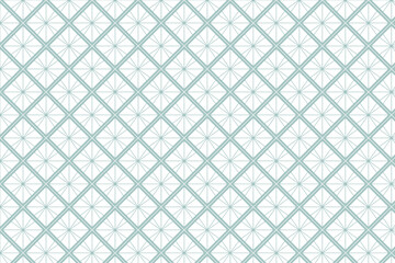 Abstract seamless pattern with blue squares and lines