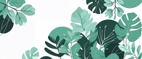 mint pattern on white plain background digital abstract art work illustration design