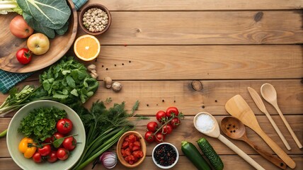 Healthy food for balanced flexitarian mediterranean diet concept