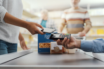 Mobile payment at the supermarket
