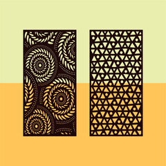  Kitchen and Hall Jali geometric CNC jaali pattern for laser cutting and interior designing vector graphics