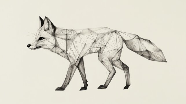 Geometric fox illustration (1)
