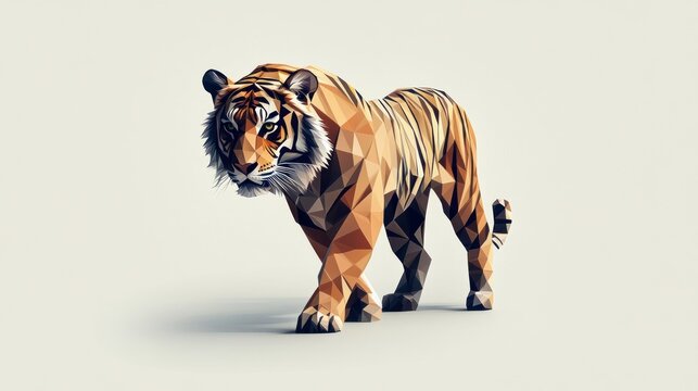 Low-poly tiger illustration (1)