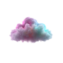 Fototapeta premium abstract colorful smoke isoalted on transparent background. Generated Ai