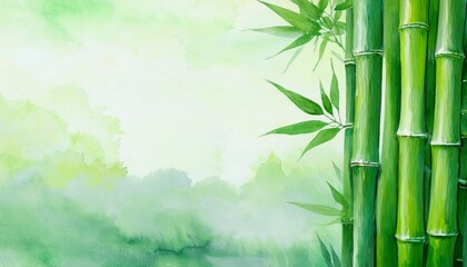 爽やかな竹のイラスト素材