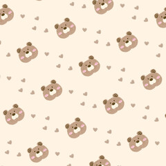 seamless pattern with teddy bears