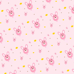 seamless pattern with rabbit