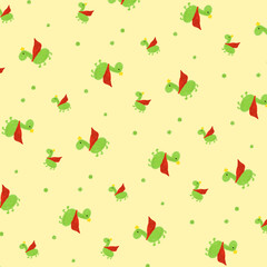 seamless pattern with dino