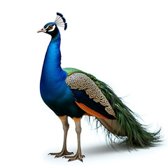 Obraz premium peacock isolated on white background