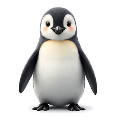 Fototapeta premium 3d penguin on white background