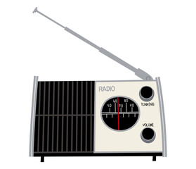 古いラジオのイラスト