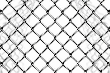 Fototapeta premium Close-up of a metallic chain-link fence