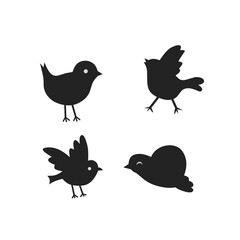 set of birds,bird silhouette vector,bird chick,bird silhouette white background 