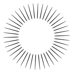 Sunburst Graphic: a simple sunburst design, radiating outwards with a clean and minimalist aesthetic. perfect for conveying energy and brilliance