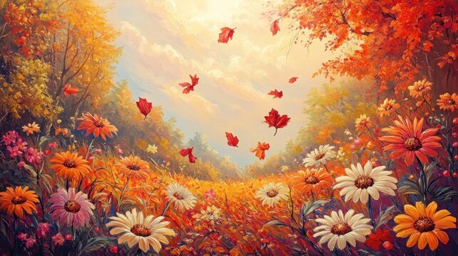 Autumnal Meadow Path