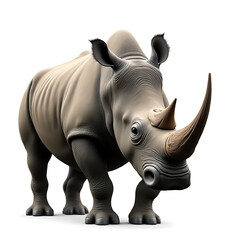 Obraz premium rhino isolated on white