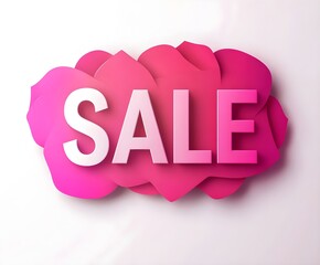 SALE as text for advertising or as a graphic element. 3d rendering