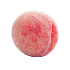 Fototapeta premium Velvety Peach: A single, ripe peach, showcasing its soft, blushed skin and succulent form, a visual ode to natural sweetness and freshness. 