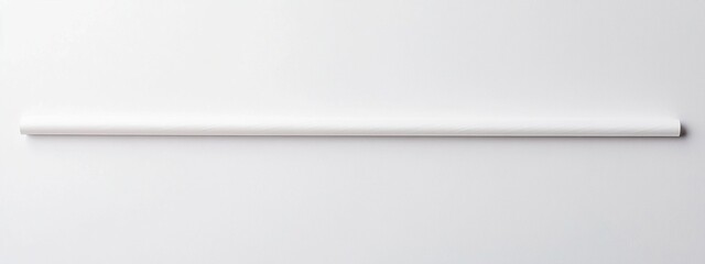 Single white tube on white background.