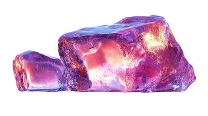 Fototapeta premium Luminous Crystals: Intricate details and vibrant hues bring these gemstones to life. The rough texture and captivating glow make them a truly mesmerizing display.