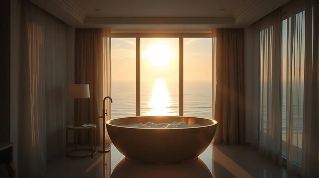 Bathtub with stunning views 8X Photo