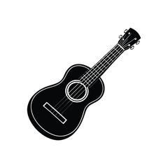 Fototapeta premium Beautiful guitar musical instrument vector illustration