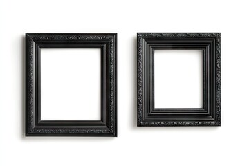 Two black picture frames