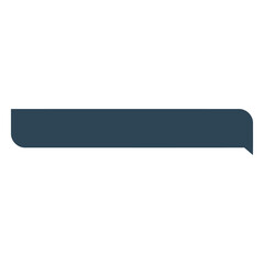 Dark Teal Speech Bubble: A sleek, dark teal speech bubble, perfect for adding text or quotes to your designs. The simple, elegant design offers versatility for various applications.