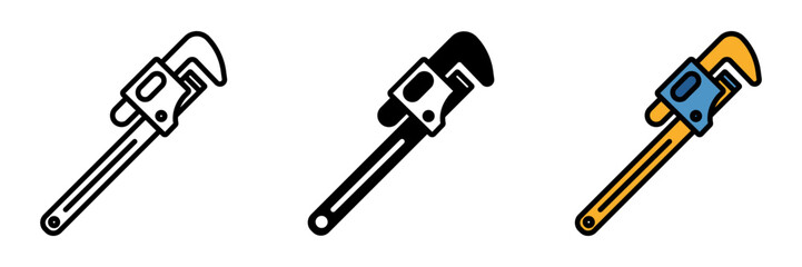 Pipe Wrench is an adjustable gripping tool used for tightening or loosening pipes and plumbing fittings.