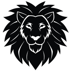 Fototapeta premium lion head vector illustration