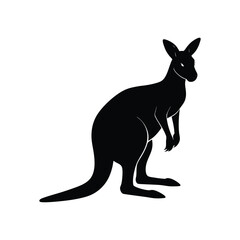 Beautiful kangaroo vector art illustration
