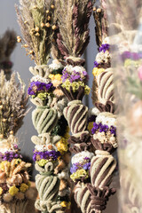 Traditional Lithuanian Easter palm known as Verbos on Easter market in Vilnius, Lithuania