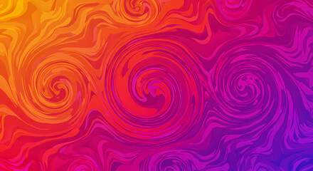 Fototapeta premium Vibrant Cosmic Vortex Pattern. Retro-Futuristic Wave Wallpaper. Fluid Groove Background. Vector Art Illustration