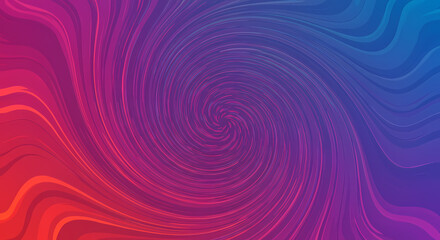 Obraz premium Vibrant Cosmic Vortex Pattern. Retro-Futuristic Wave Wallpaper. Fluid Groove Background. Vector Art Illustration