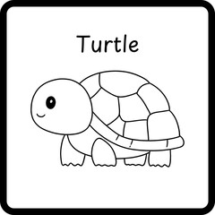 Animals Coloring E Book for Kid - turtle (2)