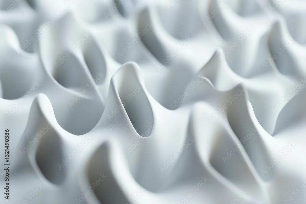 Aufkleber a collection of white vases placed on a flat surface, ideal for decorating and styling