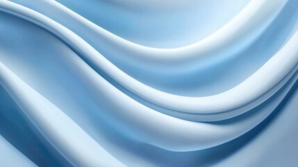 Obraz premium Light blue flowing fabric