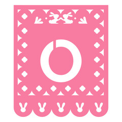 papel picado o flat.