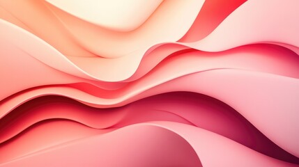 Abstract flowing waves in soft pink and peach hues create a serene background for creative projects