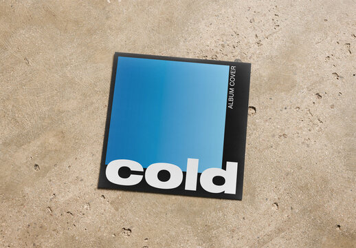 Mockup Of Customizable Vinyl Album Sleeve Cover