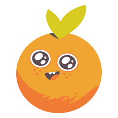 Obraz premium father s day cute orange kid character.