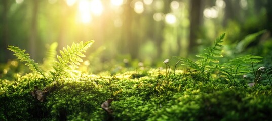 Fototapeta premium Forest Floor Sunlight