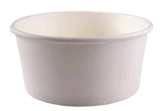 paper bowl isolated on white or transparent background. png file