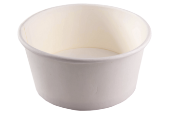 paper bowl isolated on white or transparent background. png file