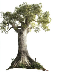 Fototapeta premium whimsical fairytale forest with towering ancient tree