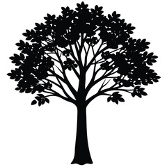 tree silhouette vector
