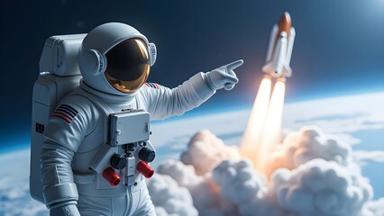 The magnificent moment of rocket launch